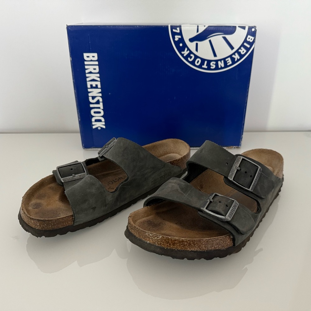 Birkenstock Arizona Soft Footbed | Oiled Black Leather | EU 41